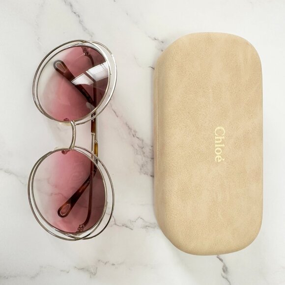 CHLOÉ  Small Carlina Round Sunglasses - Picture 7 of 8
